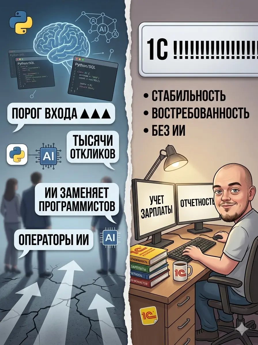 Почему я решил уйти в 1С??? | Сетка — социальная сеть от hh.ru