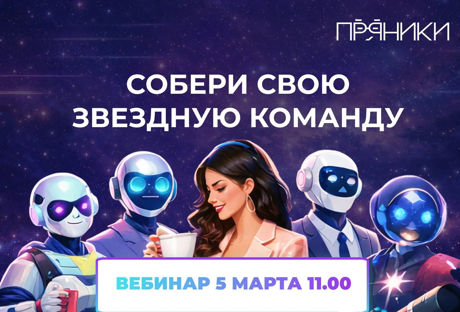 Уже завтра, 5 марта, в 11:00 — онлайн-вебинар от Пряников.
Собираем персональную команду ИИ-помощников: для работы, фокуса и жизни без перегруза.
Онлайн, запись будет | Сетка — социальная сеть от hh.ru