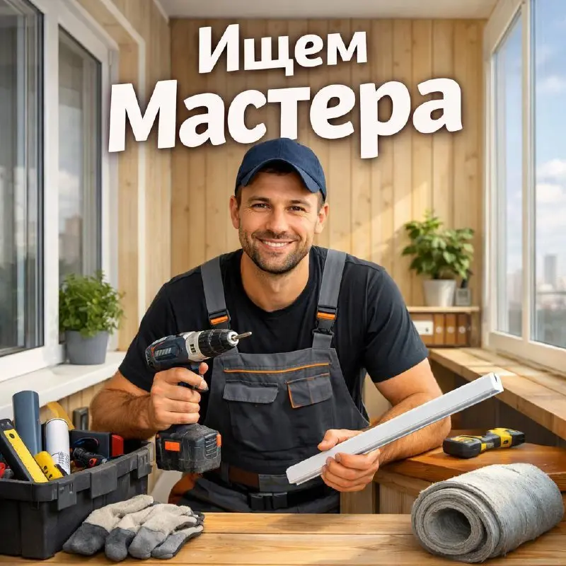 МАСТЕР ПО ОТДЕЛКЕ И МОНТАЖУ БАЛКОНОВ И ЛОДЖИЙ
Прямой работодатель
• Москва
• Строительство
• @alisochkafox
В этом посте были ссылки, но мы их удалили по правилам Сетки | Сетка — социальная сеть от hh.ru