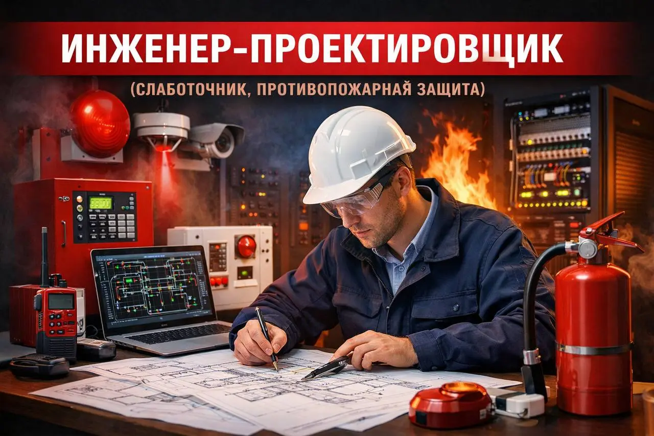 ИНЖЕНЕР-ПРОЕКТИРОВЩИК (СЛАБОТОЧНЫЕ СИСТЕМЫ, ПРОТИВОПОЖАРНАЯ ЗАЩИТА)
160 000₽ - 220 000₽
Альфа-Энерго
• Москва, м | Сетка — социальная сеть от hh.ru