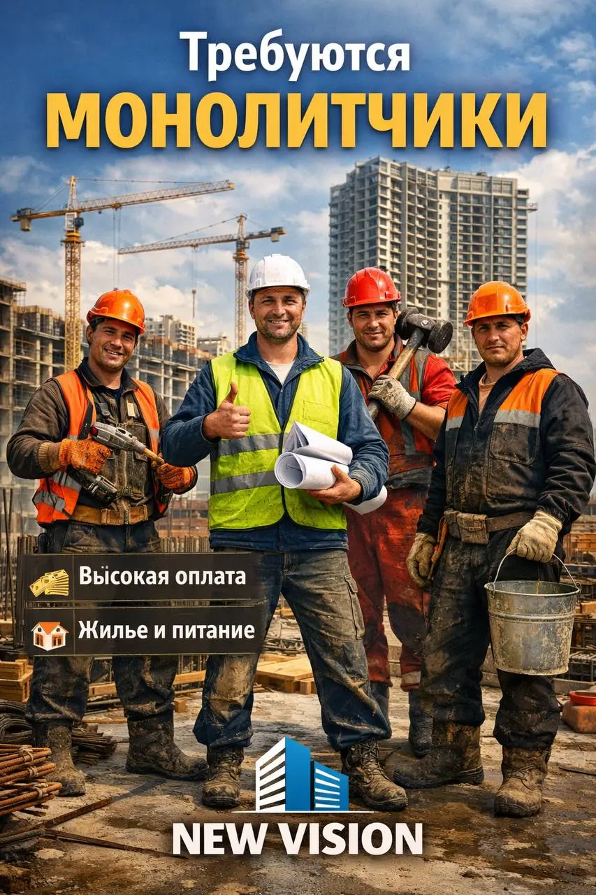 БРИГАДА МОНОЛИТЧИКОВ
От 8 000₽ за м³
строительная компания New Vision
• Москва
• Строительство
• +79813782761
В этом посте были ссылки, но мы их удалили по правилам Сетки | Сетка — социальная сеть от hh.ru