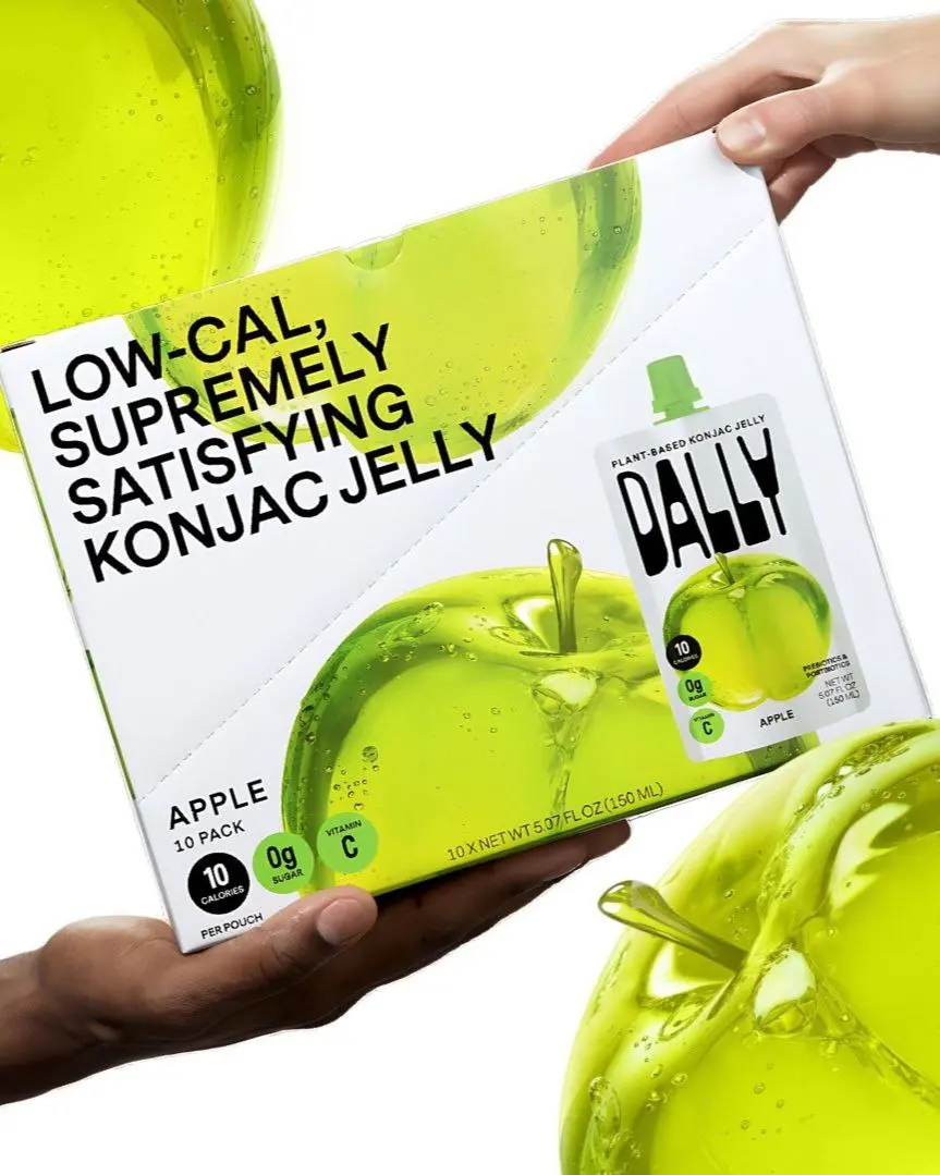 Сохраните себе этот бренд как сильный пример работы с продуктом и упаковкой
DALLY — это популярное в Азии конжаковое желе, которое команда адаптировала под предпочтения западных потребителей и позицио... | Сетка — социальная сеть от hh.ru