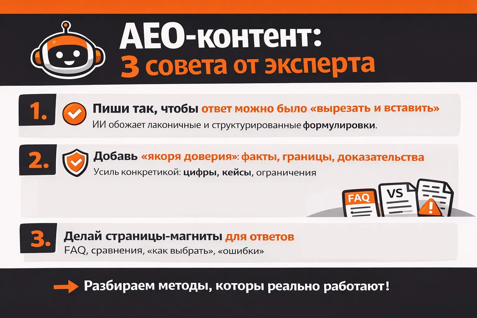 AEO-контент: рабочие советы | Сетка — социальная сеть от hh.ru