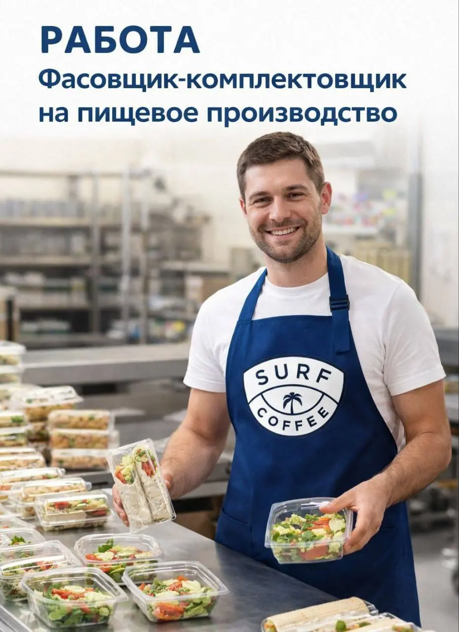 ФАСОВЩИК-КОМПЛЕКТОВЩИК
От 4 000₽/смена
сеть Surf Coffee®
• Москва, м. Петровско-Разумовская, ул | Сетка — социальная сеть от hh.ru