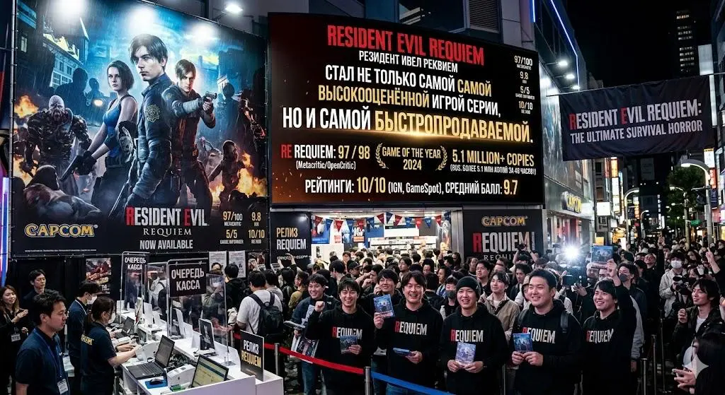 Resident Evil Requiem стал не только самой высокооценённой игрой серии, но и самой быстропродаваемой. Менее чем за неделю продажи составили 5 млн копий.
Игра, напомним, вышла 27 февраля | Сетка — социальная сеть от hh.ru