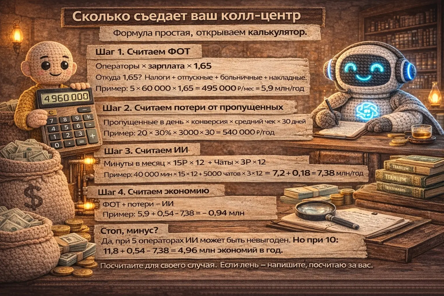 Сколько съедает ваш колл-центр | Сетка — социальная сеть от hh.ru