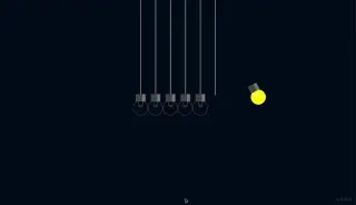 Newton's Light Bulbs - Анимация лампочки Ньютона. Реализована с помощью CSS и Javascript.
https://codepen.io/jh3y/pen/abzeaWJ | Сетка — социальная сеть от hh.ru