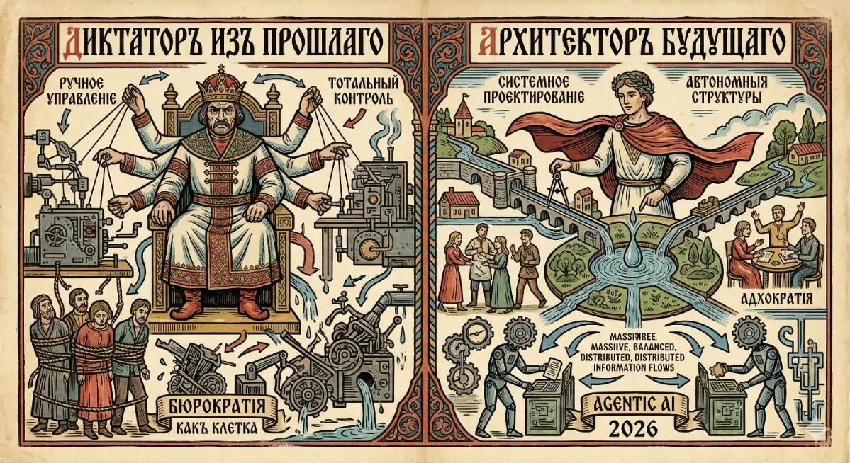 ​🏛️ От «Диктатора» к «Архитектору»: лидерство в 2026 | Сетка — социальная сеть от hh.ru