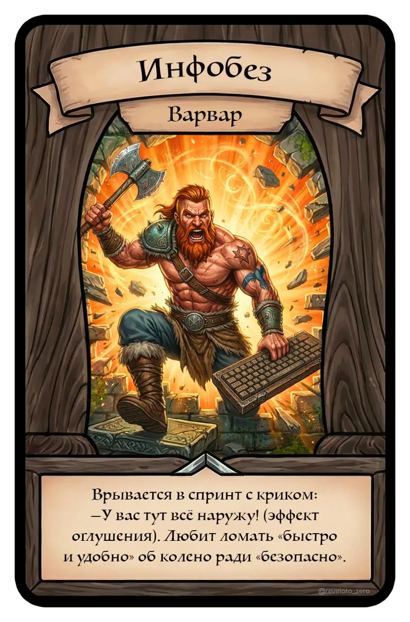 Сегодня мчу в офис аж волосы назад.
Но я успел подготовить для вас очередную фантазию: «Персонажи айтишников в D&D».
Вы держитесь здесь, вам всего доброго, хорошего настроения и здоровья… | Сетка — социальная сеть от hh.ru