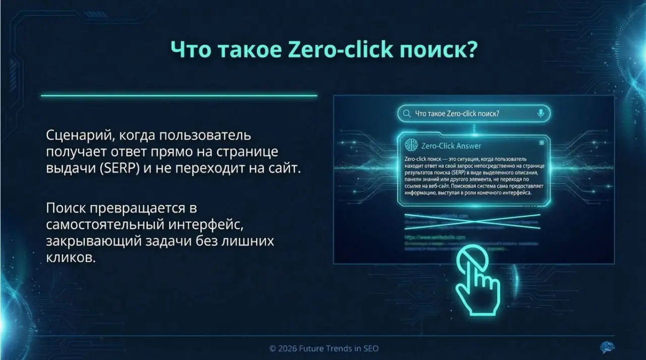 Трафик падает, а заявок становится больше.
Как тебе такое, Илон Маск?)))
Раньше это считалось бы ошибкой аналитики. Сегодня - новая норма поиска.
Около 65% поисков заканчиваются без перехода на сайт | Сетка — социальная сеть от hh.ru