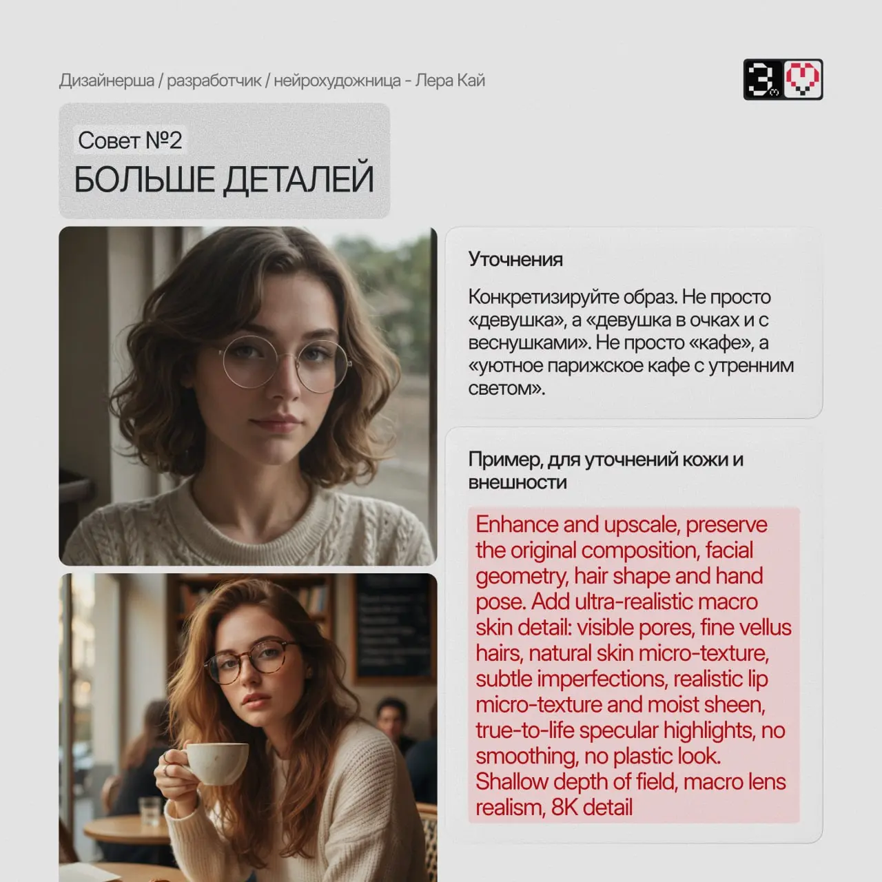 «Нейросеть рисует с ошибками!» - часто слышу такое. Друзья, дело не в алгоритмах, а в постановке задачи. 😅
Нейросеть работает как дизайнер-стажер: ей нужны предельно четкие инструкции | Сетка — социальная сеть от hh.ru