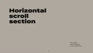 Horizontal scroll section with GSAP ScrollTrigger & Locomotive Scroll - Секция горизонтальной прокрутки. Реализована с помощью CSS и JavaScript.
https://codepen.io/cameronknight/pen/qBNvrRQ | Сетка — социальная сеть от hh.ru