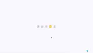 Feedback Reactions - Анимация при нажатии на иконки смайликов. Реализована с помощью CSS и JavaScript.
https://codepen.io/aaroniker/pen/mdyYBPP | Сетка — социальная сеть от hh.ru
