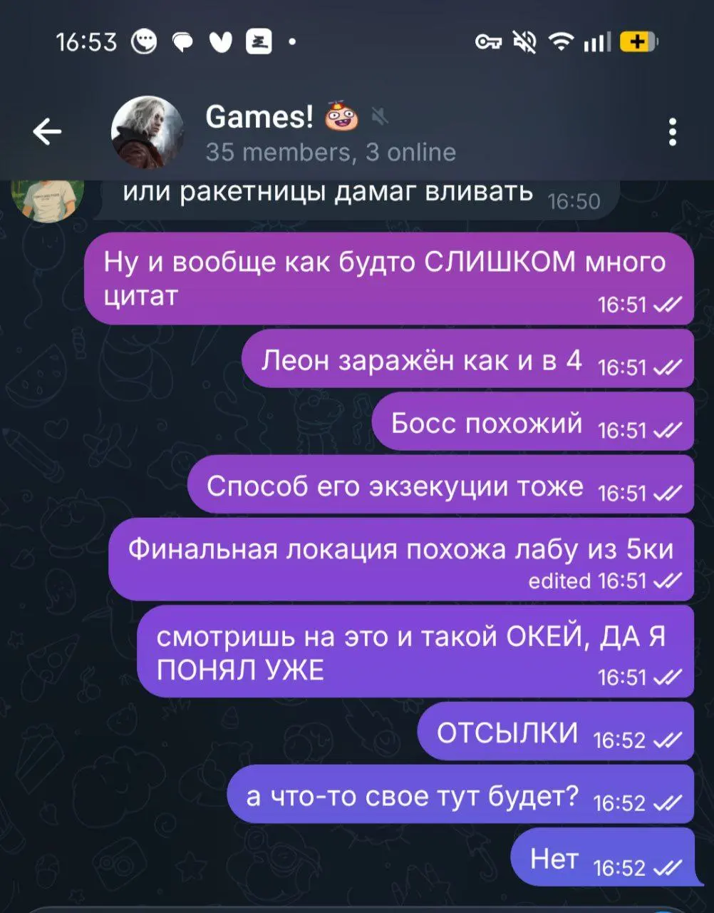 Смешанные чувства от Resident Evil Requiem.
Есть стелс и экшен, мало паззлов, ОЧЕНЬ МНОГО ОТСЫЛОК к предыдущим частям | Сетка — социальная сеть от hh.ru
