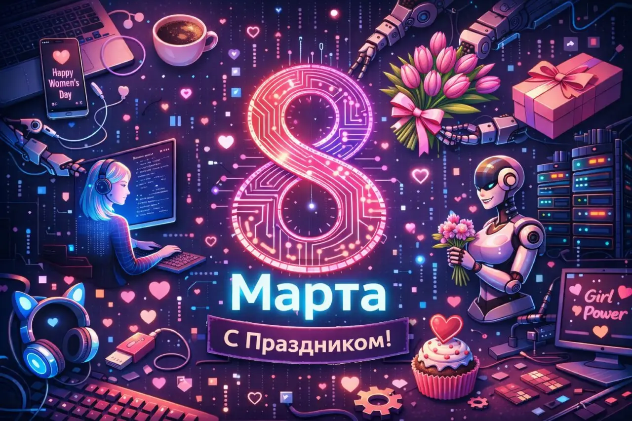 🌹 Создай открытку на 8 Марта
Сегодня можешь сделать тут открытку:
ПЕРЕХОДИ ПО ССЫЛКЕ В СТАТЬЕ | Сетка — социальная сеть от hh.ru