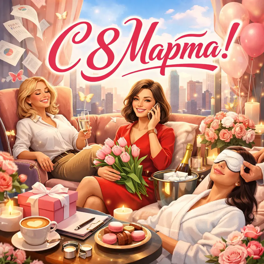 С 8 Марта, дорогие девушки! | Сетка — социальная сеть от hh.ru
