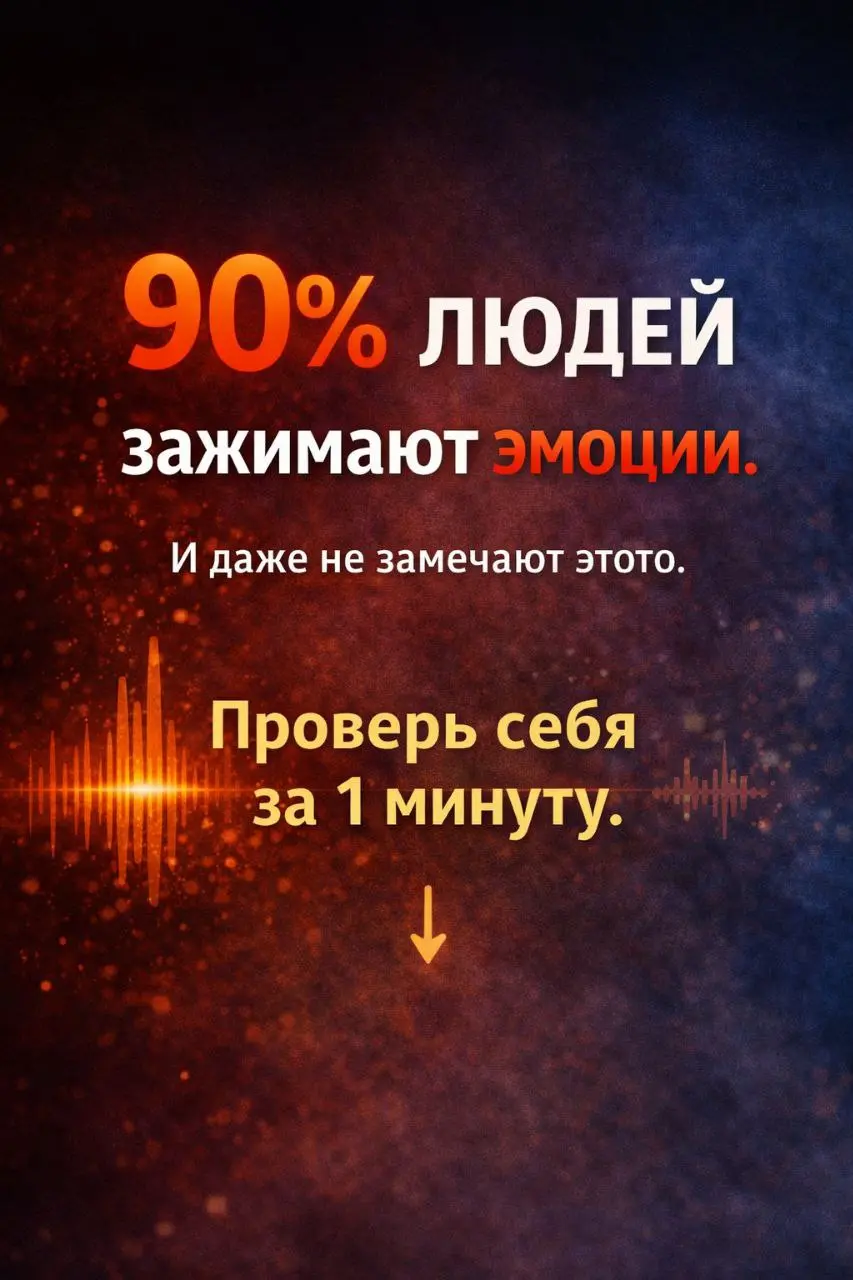 Тест: "Насколько ты эмоционально свободен?"
Большинство людей думают, что они свободно выражают эмоции | Сетка — социальная сеть от hh.ru