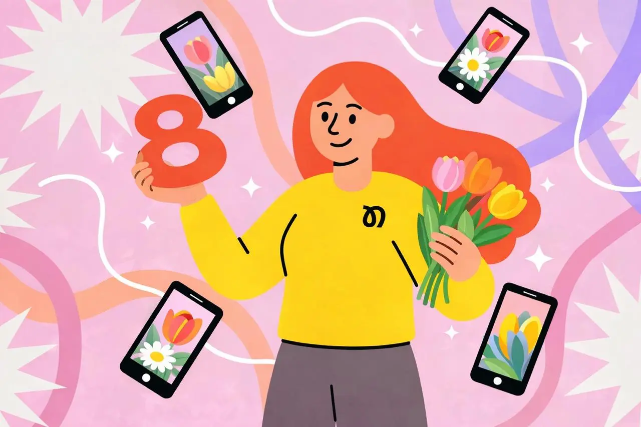 🌸🌸🌸 Сегодня — отличный повод сказать спасибо женщинам, которые меняют индустрию ❤️
Тем, кто запускает бренды, управляет маркетингом, ведёт команды, придумывает кампании, выигрывает тендеры и каждый де... | Сетка — социальная сеть от hh.ru