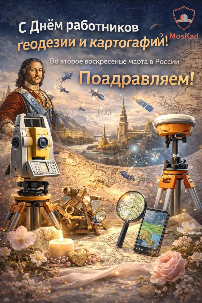 📍Сегодня, кстати, не только 8 Марта.
Во второе воскресенье марта в России отмечают День работников геодезии и картографии. И в 2026 году он действительно выпал именно на 8 марта | Сетка — социальная сеть от hh.ru
