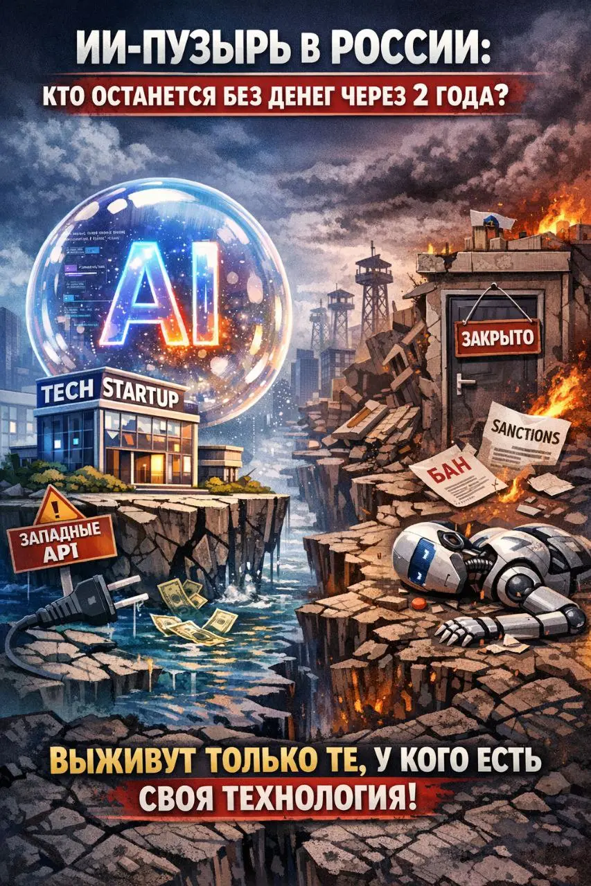 🧠 ИИ-пузырь в России: кто останется без денег через 2 года?
Последние месяцы внимательно слежу за российскими ИИ-проектами | Сетка — социальная сеть от hh.ru