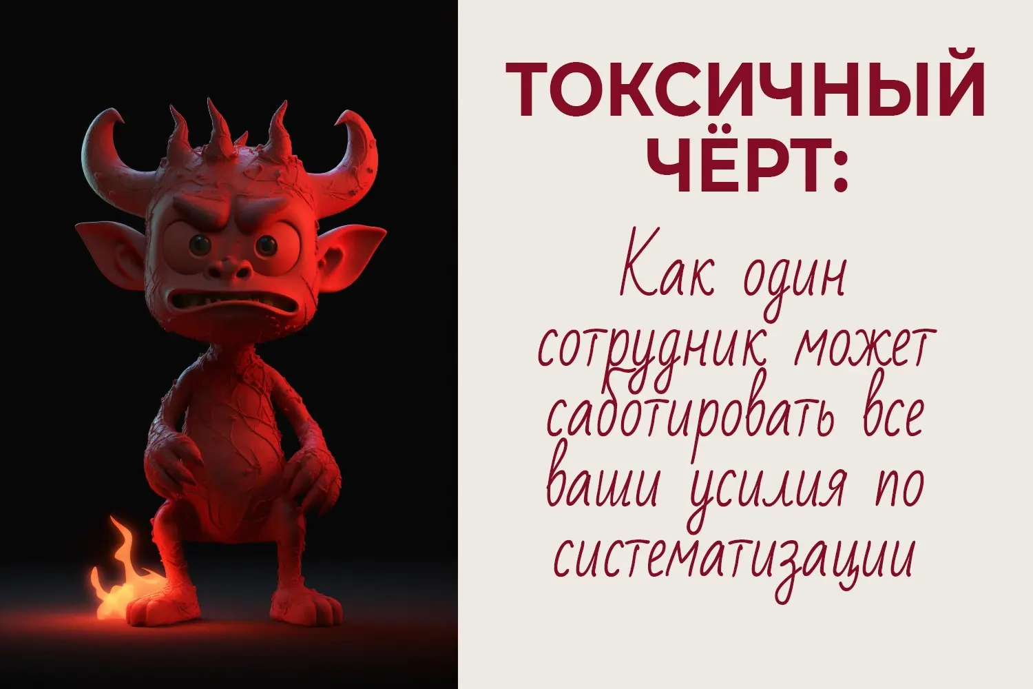 Токсичный черт😈: как один сотрудник может саботировать все | Сетка — социальная сеть от hh.ru