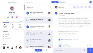 Task Manager UI with CSS Grid - Пользовательский интерфейс диспетчера задач с CSS Grid, реализованный на CSS(SCSS), JS
https://codepen.io/TurkAysenur/pen/QWyPMgq | Сетка — социальная сеть от hh.ru
