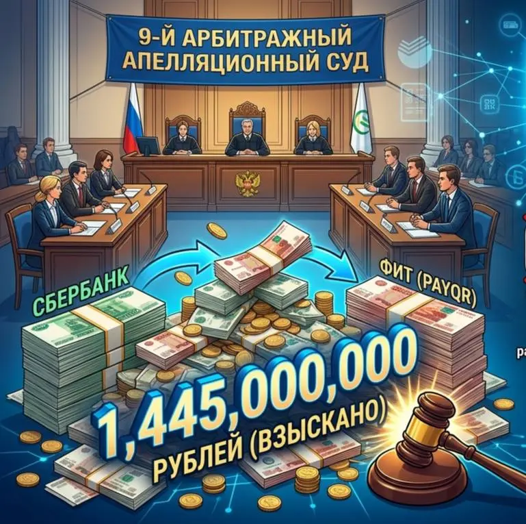Девятый арбитражный апелляционный суд взыскал со Сбербанка 1,445 млрд рублей в пользу компании ФИТ за нарушение исключительных прав на товарные знаки PayQR | Сетка — социальная сеть от hh.ru