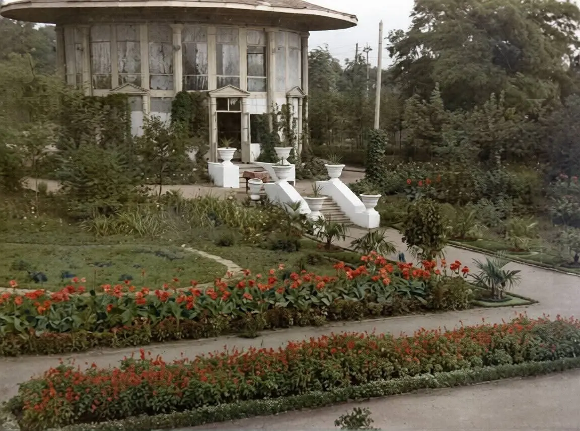 Донецк. Городские клумбы. Конец 50-х - начало 60-х. | Сетка — социальная сеть от hh.ru