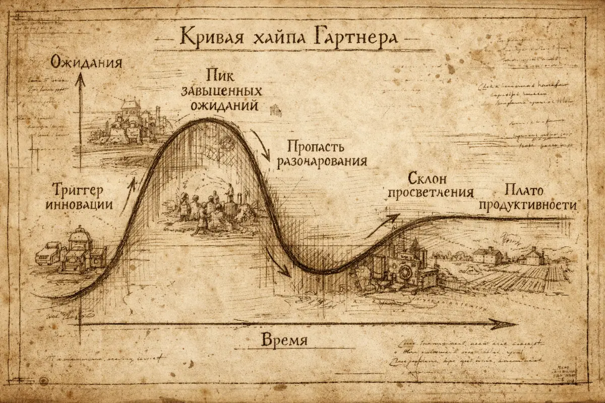 ИИ и кривая хайпа Гартнера: что есть и что будет | Сетка — социальная сеть от hh.ru