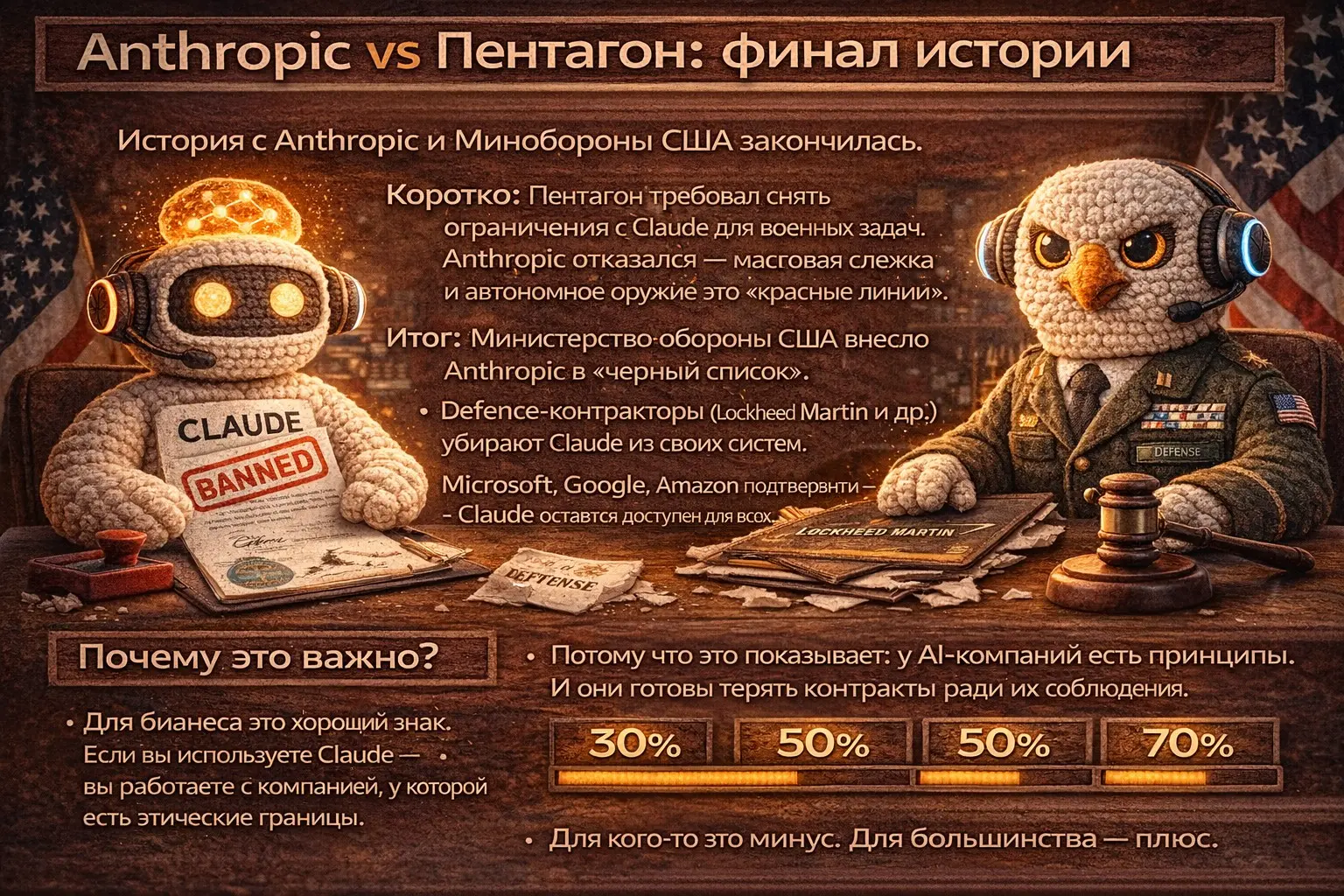 Anthropic vs Пентагон: финал | Сетка — социальная сеть от hh.ru