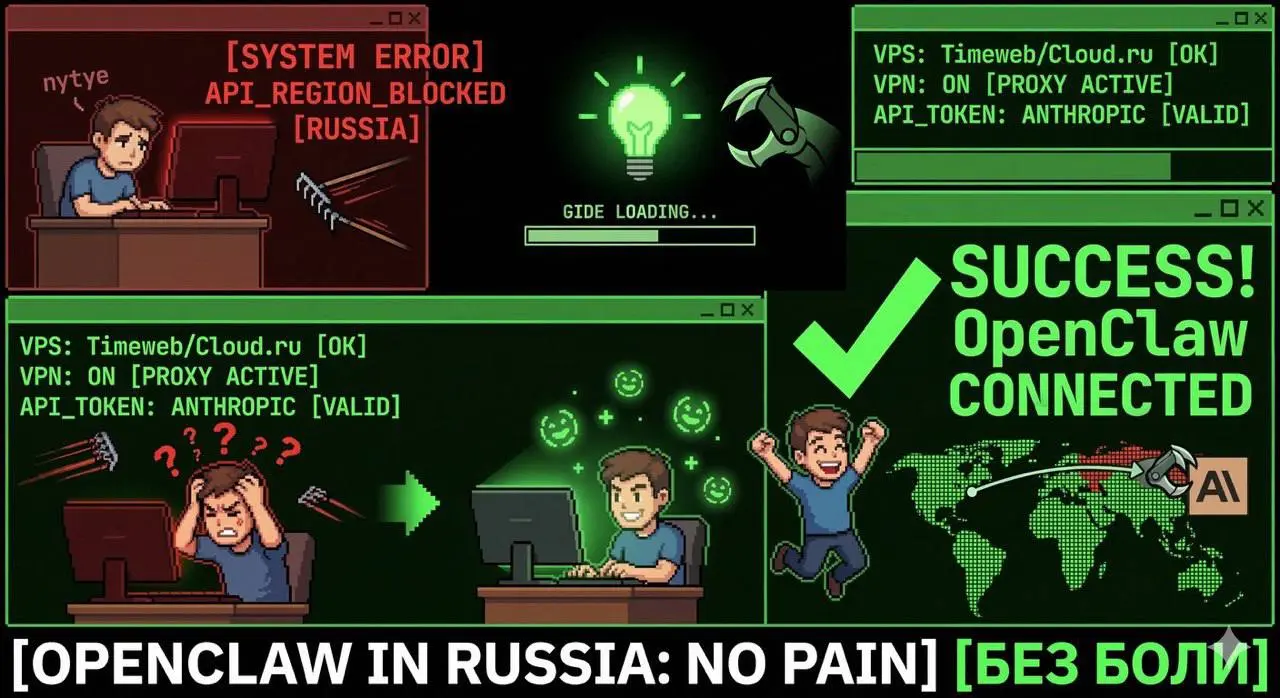 Гайд как настроить OpenClaw в России
Предыдущий пост был про нытьё в духе «почему у всех получилось настроить быстро OpenClaw, а у меня нет?», а в этом будет примерно так: «я понаступал на грабли и по... | Сетка — социальная сеть от hh.ru