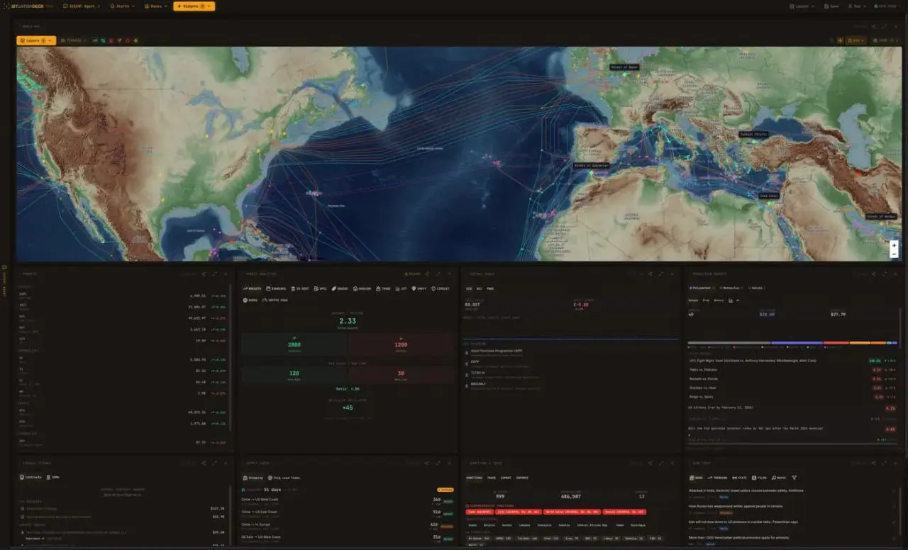🥸 ВСЕВИДЯЩЕЕ ОКО В ТВОЕМ БРАУЗЕРЕ
Нашли огромную OSINT-панель Sitdeck — сервис, который мониторит ВЕСЬ мир, пока ты сидишь дома🌍
Что внутри?
• 📡 180+ источников: конфликты, кибератаки, перелеты, земле... | Сетка — социальная сеть от hh.ru