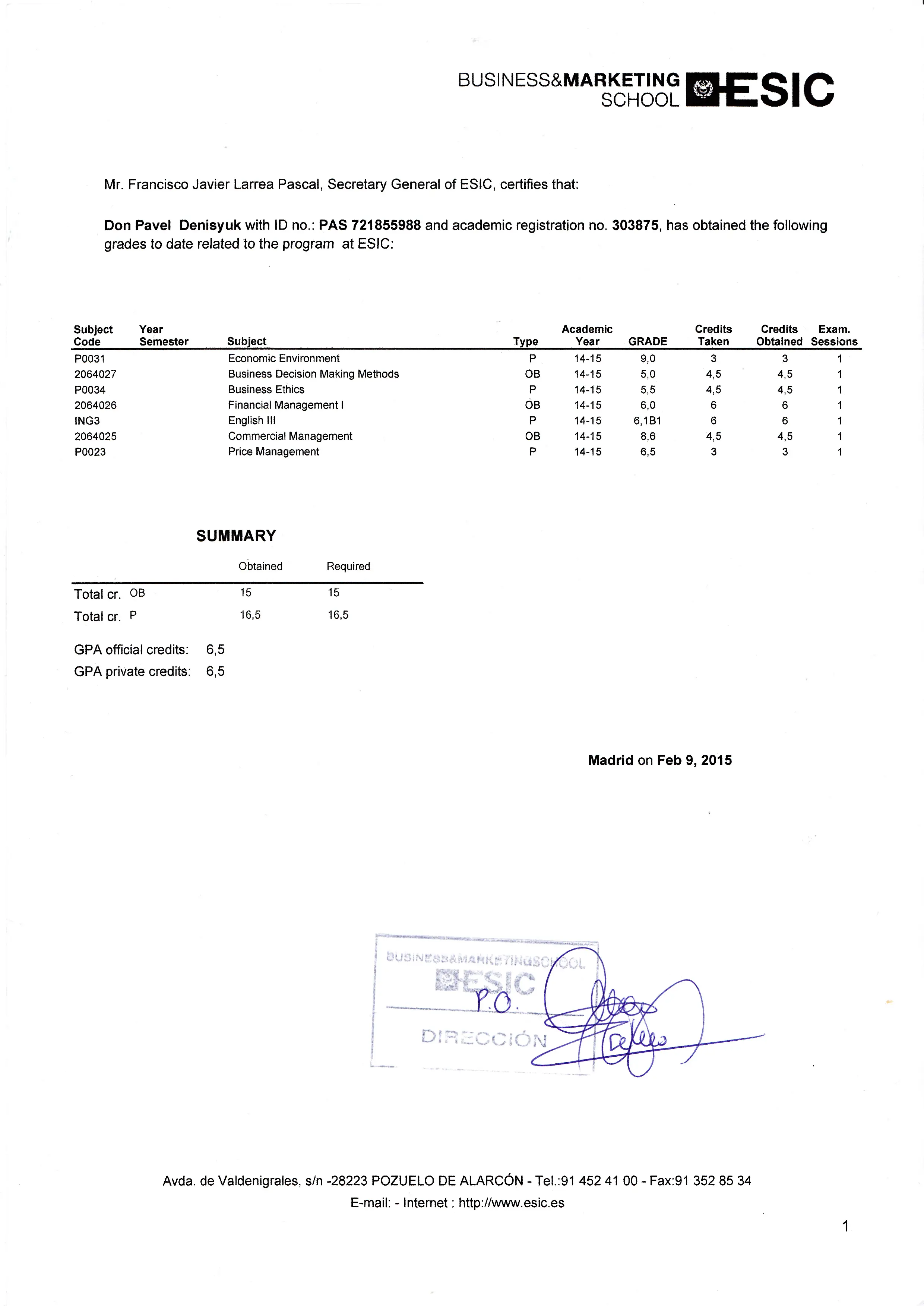 Network member avatar