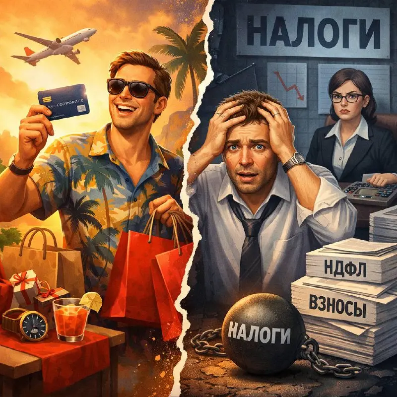 Личные покупки по корпоративной карте кажутся лайфхаком 💳, а по факту это лотерея с налоговой, где главный приз называется «НДФЛ и страховые взносы, здравствуйте» | Сетка — социальная сеть от hh.ru