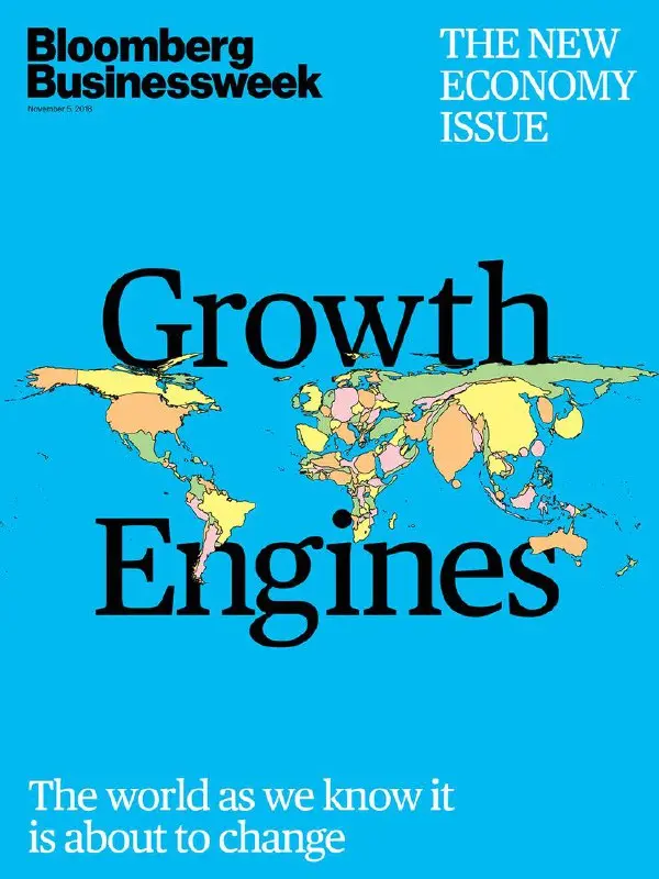 Как сделать карту-анаморфу
Давно распарсил обложки журнала Bloomberg Businessweek и забыл про них. А тут наткнулся на интересный выпуск 2018 года с картой-анаморфой | Сетка — социальная сеть от hh.ru