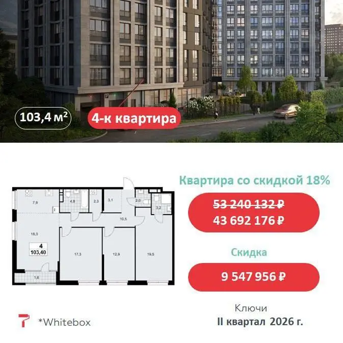 🏢Квартиры Дня
И снова для вас варианты квартир со скидками, планировки которых подходят под любой состав семьи
Скидки до 18% только в марте | Сетка — социальная сеть от hh.ru