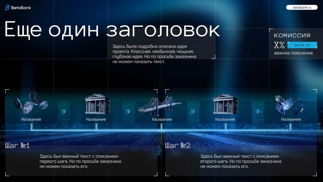 К нам обратился создатель сервиса-платформы, которая помогает быстро и выгодно конвертировать фиат и крипту.
Запрос был на создание инвест-презентации | Сетка — социальная сеть от hh.ru