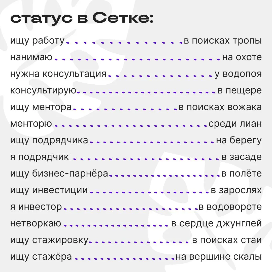 Спорим, вы — клыкастый опоссум? Докажите, если не так | Сетка — социальная сеть от hh.ru