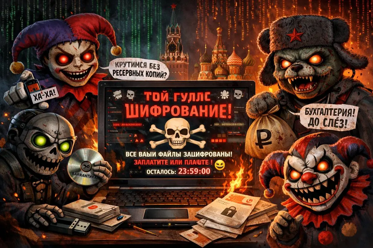 Шифровальщики Toy Ghouls атакуют российские компании с едкими шутками | Сетка — социальная сеть от hh.ru