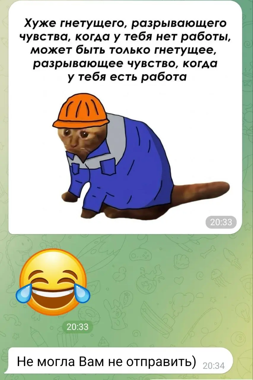 От любимого клиента Марии сегодня 😂
#Коты@poldner
#Юмор@poldner | Сетка — социальная сеть от hh.ru