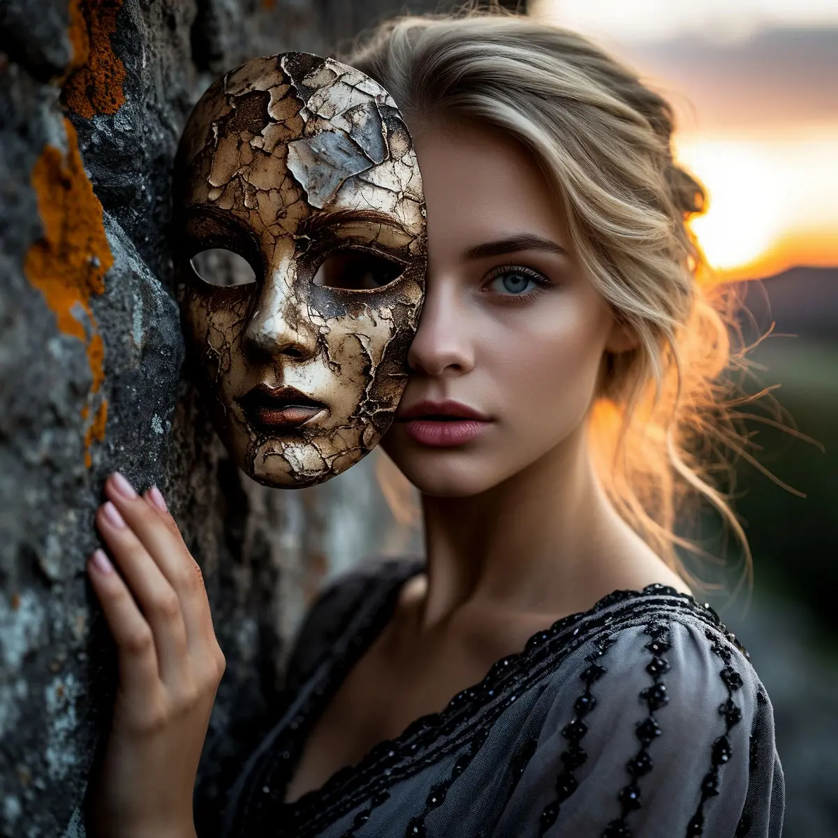 Кадр сделан в «Шедевриуме» за 2 минуты. Но подготовка — дольше
Я не пишу «красивая девушка на закате». Я ищу образы, которые говорят сами за себя. Медь, которая ржавеет и светится | Сетка — социальная сеть от hh.ru