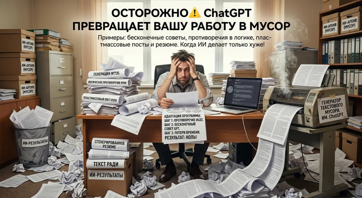 ОСТОРОЖНО⚠️ ChatGPT превращает ваш труд в мусор | Сетка — социальная сеть от hh.ru