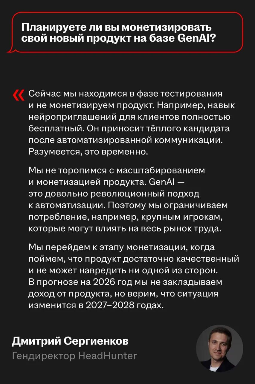 🌟 Главное с онлайн-встречи по итогам года
6 марта HeadHunter раскрыл финансовые результаты за 2025 год и провел онлайн-звонок с инвесторами | Сетка — социальная сеть от hh.ru