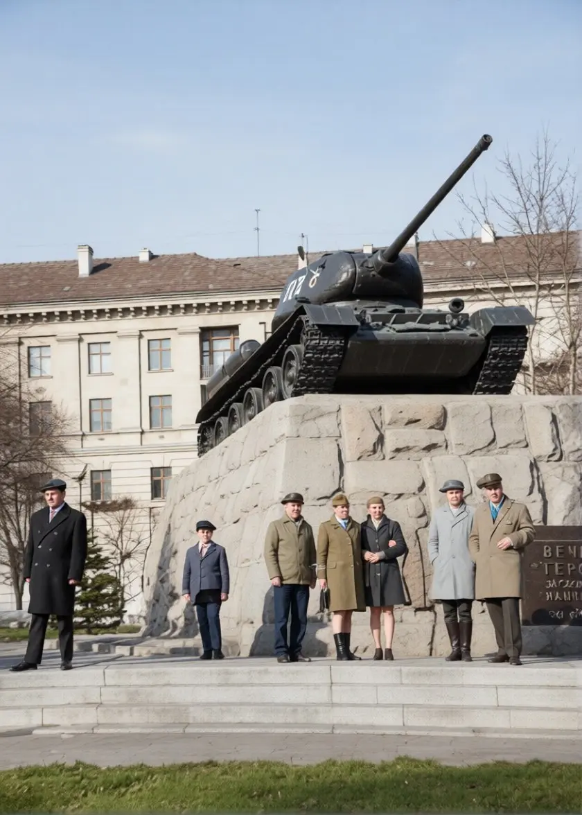 Донецк. Памятник Гринкевичу. 70-е годы. | Сетка — социальная сеть от hh.ru