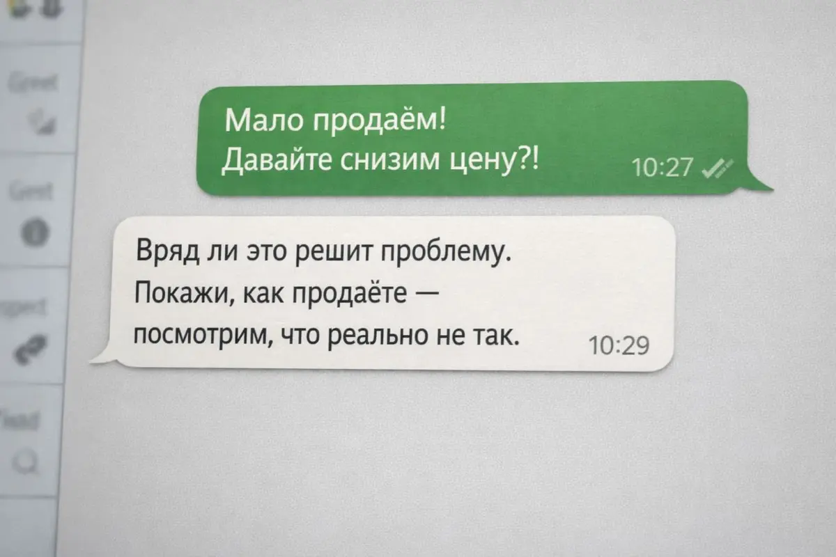 Мало продаём! Давайте снизим цену?! | Сетка — социальная сеть от hh.ru