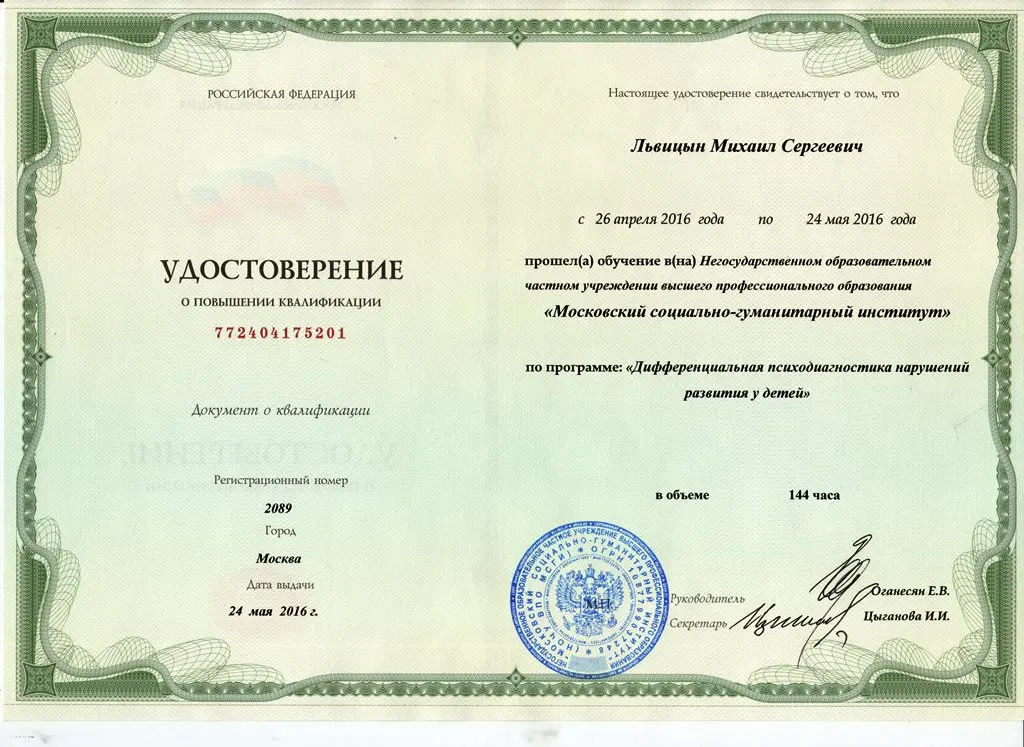 Михаил Львицын