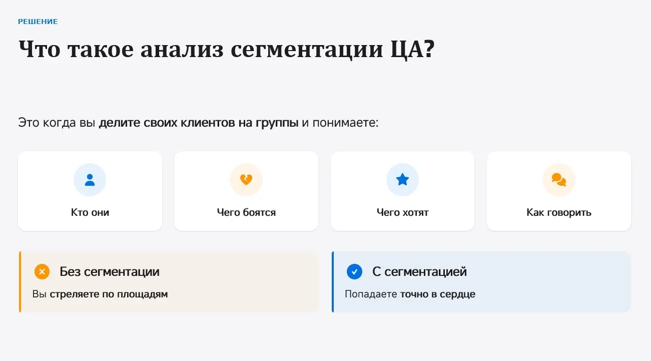 Зачем маркетологу сегментировать ЦА? Простыми словами | Сетка — социальная сеть от hh.ru