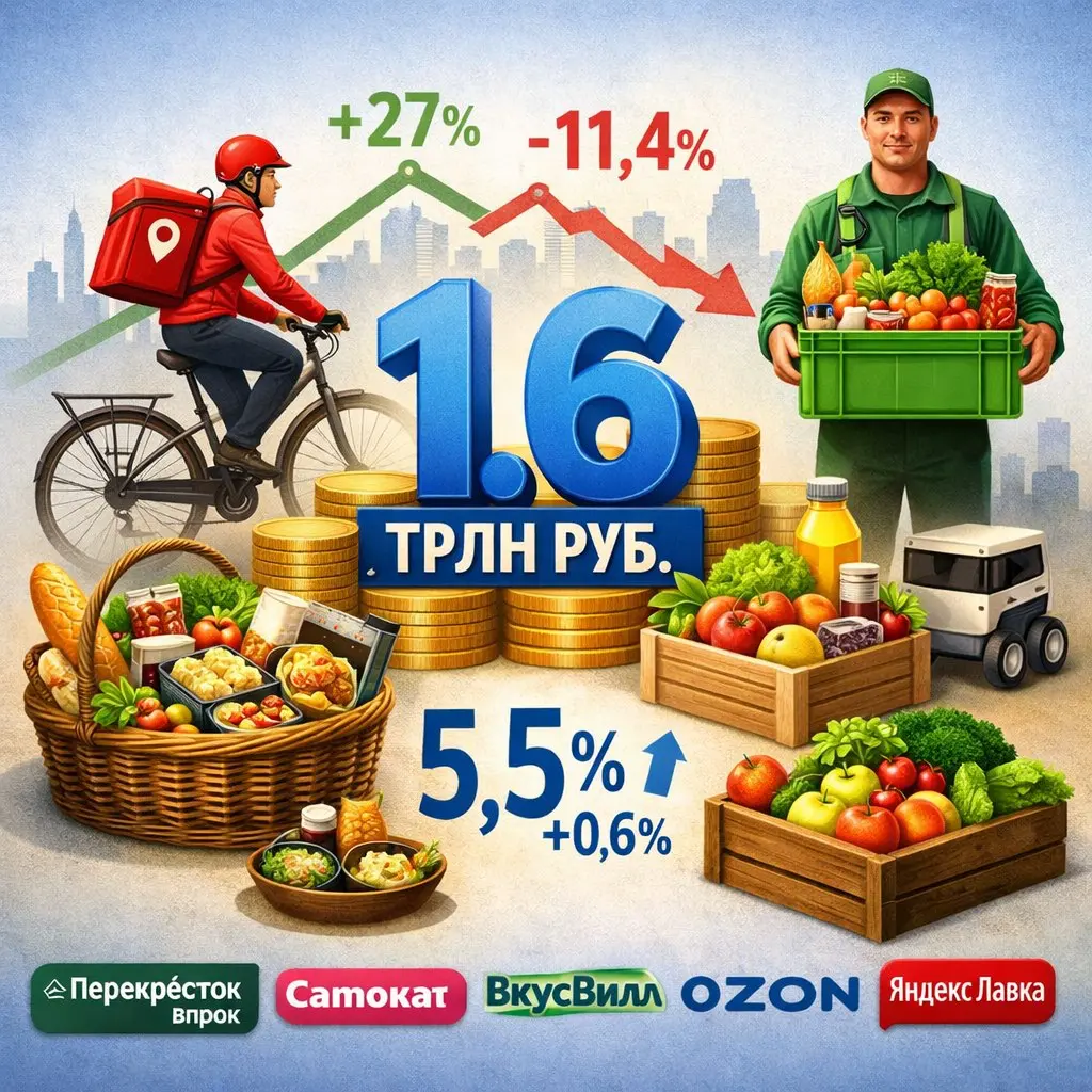 Российский e‑grocery | Сетка — социальная сеть от hh.ru