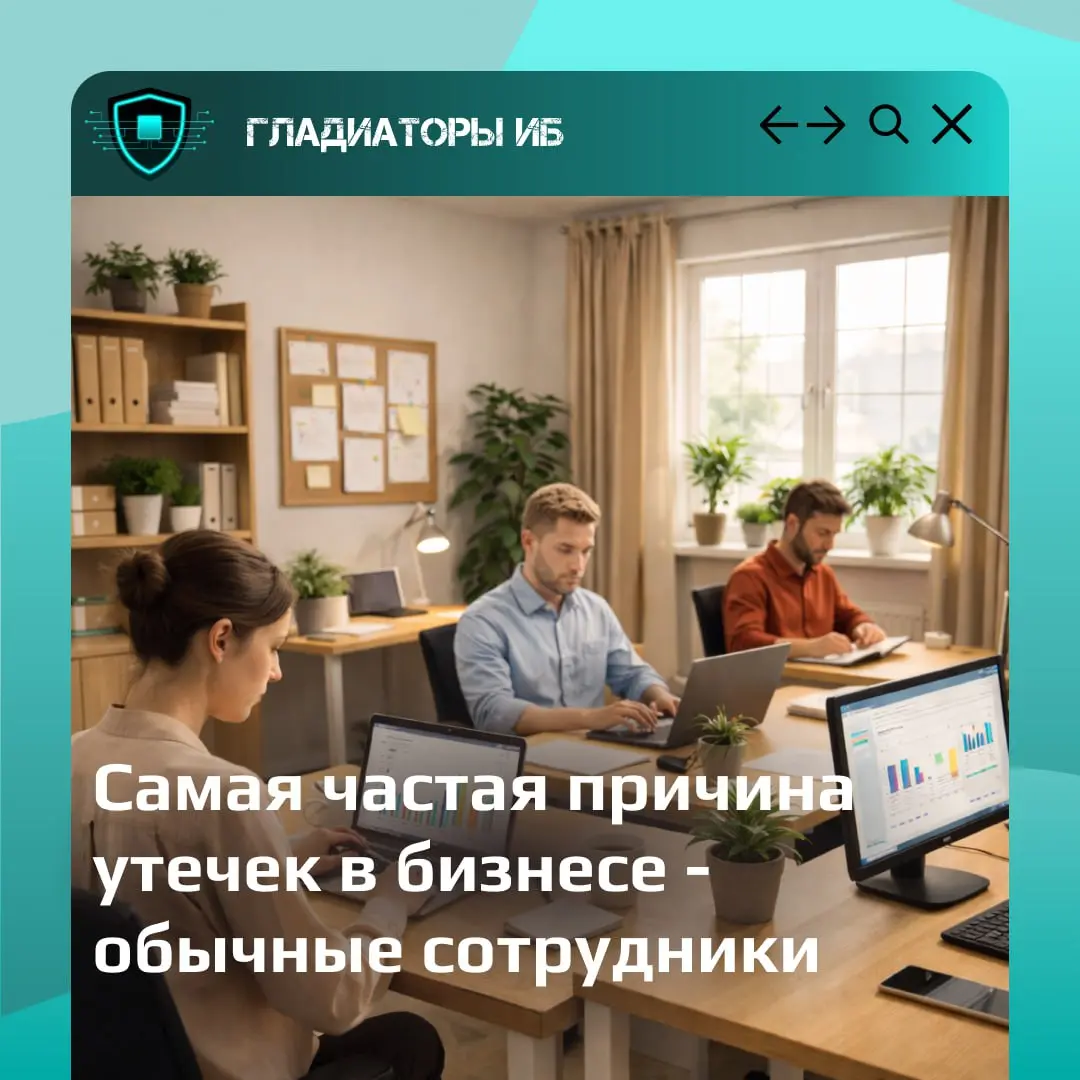 Интересный факт из практики информационной безопасности: большинство утечек данных происходят не из-за хакеров.
Самая частая причина — обычные сотрудники.
Но почти никогда это не злой умысел | Сетка — социальная сеть от hh.ru