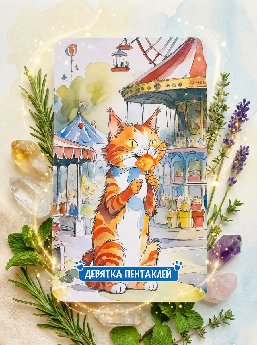 Привет! Наша Карта Дня сегодня – роскошная Девятка Пентаклей!
Это карта заслуженного успеха, независимости и благополучия | Сетка — социальная сеть от hh.ru
